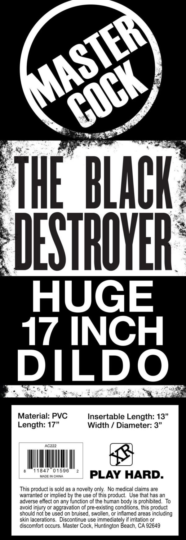 The Black Destroyer Huge 17 Inch Dildo - Image 5