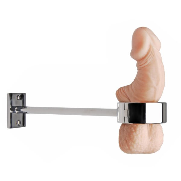 Locking Mounted Cbt Scrotum Cuff With Bar - Image 7