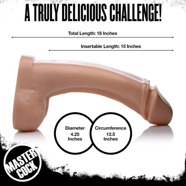 The Annihilator Xxxl 18 Inch Dildo Flesh - Image 3
