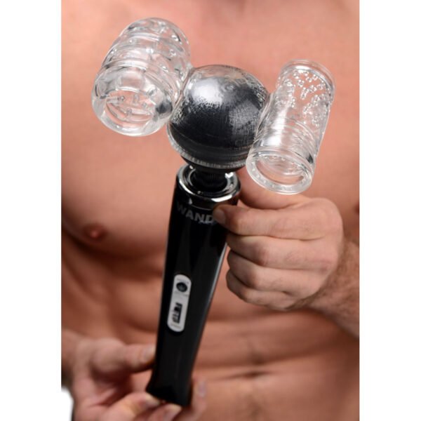 Twin Turbo Strokers 2 In 1 Wand Attachment For Men - Image 6