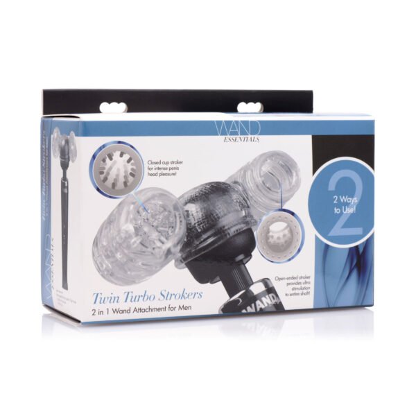 Twin Turbo Strokers 2 In 1 Wand Attachment For Men - Image 7