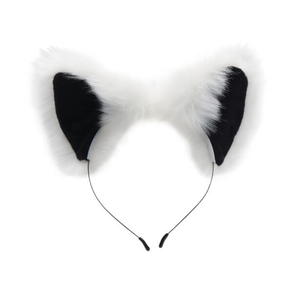 White Fox Tail Anal Plug And Ears Set - Image 4