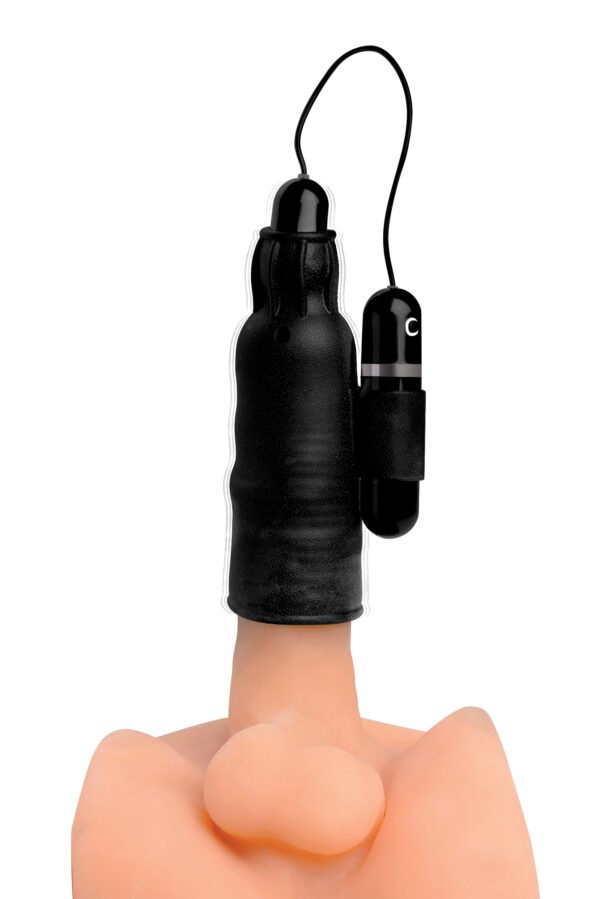 Lightning Stroke Silicone Stroker With Vibrating Bullet - Image 6