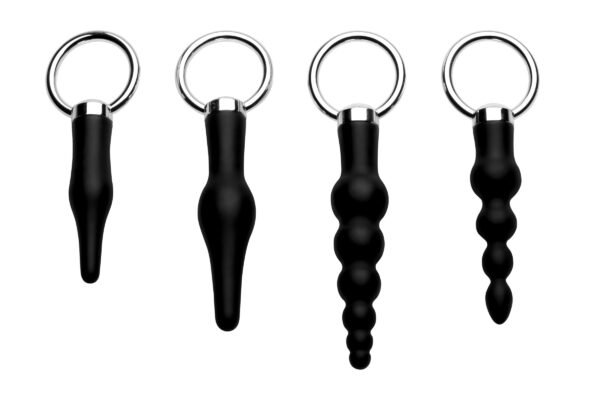 4 Piece Silicone Anal Ringed Rimmer Set - Image 3