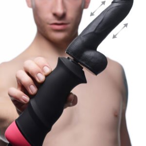 Mega-pounder Hand-held Thrusting Silicone Dildo