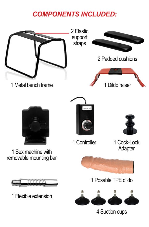 4 In 1 Banging Bench With Sex Machine - Image 7