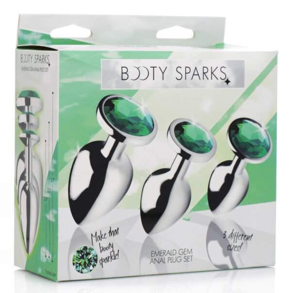 Emerald Gem Anal Plug Set - Image 4