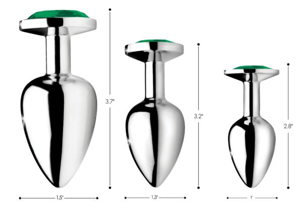 Emerald Gem Anal Plug Set - Image 2