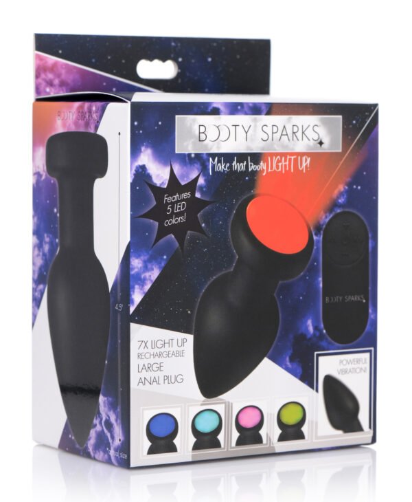 7x Light Up Rechargeable Anal Plug - Image 4