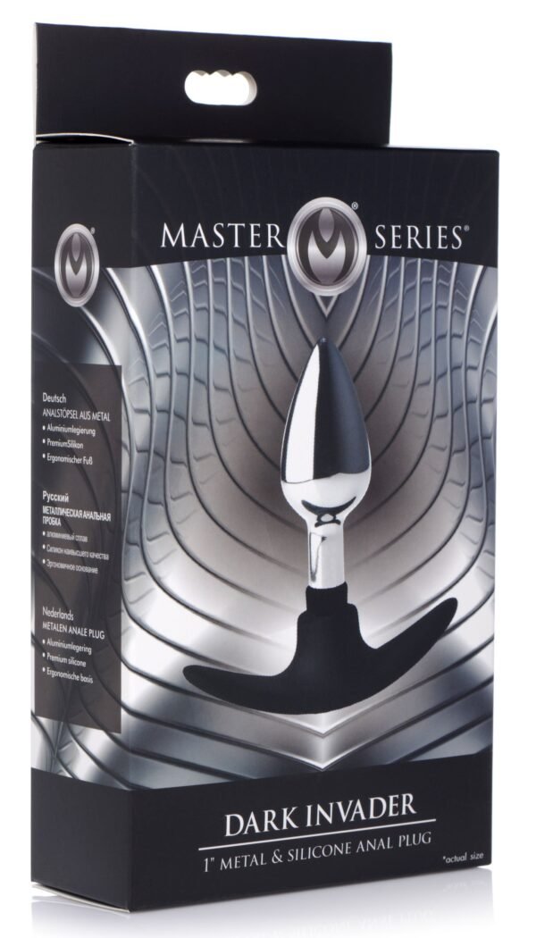 Dark Invader Metal And Silicone Anal Plug - Image 2