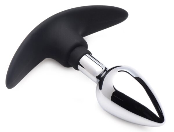 Dark Invader Metal And Silicone Anal Plug - Image 3