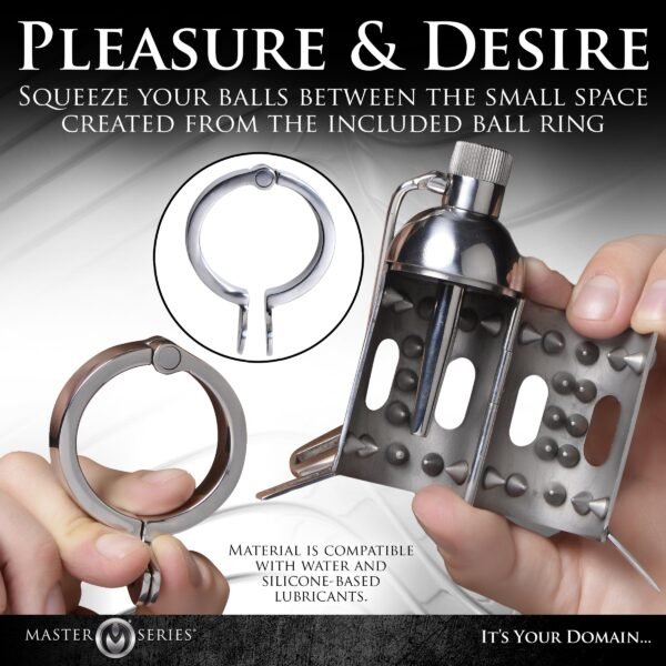 Spiked Chamber Chastity Cage - Image 2