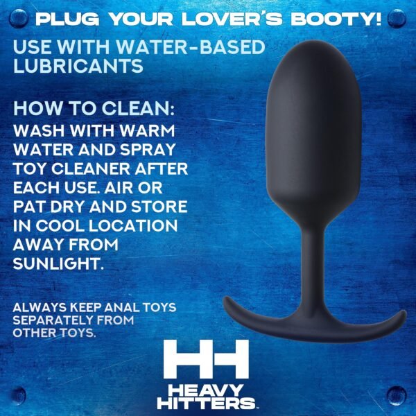Premium Silicone Weighted Anal Plug - Image 8