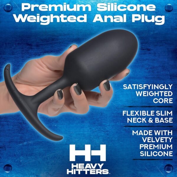 Premium Silicone Weighted Anal Plug - Image 3