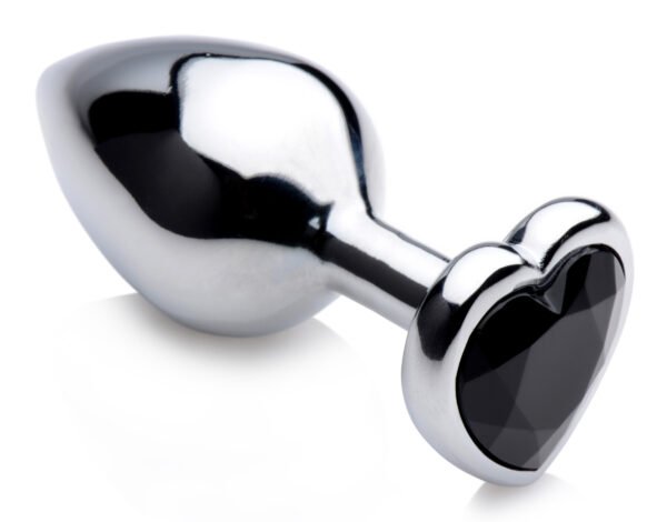 Black Heart Gem Anal Plug - Image 5