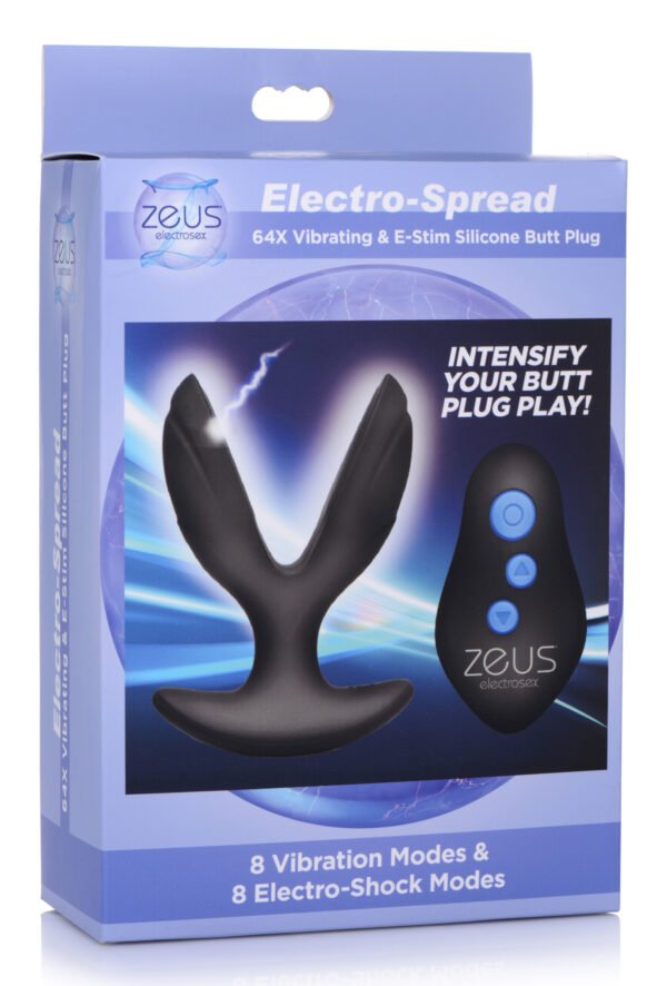 64x Electro-spread Vibrating And Estim Silicone Butt Plug - Image 4