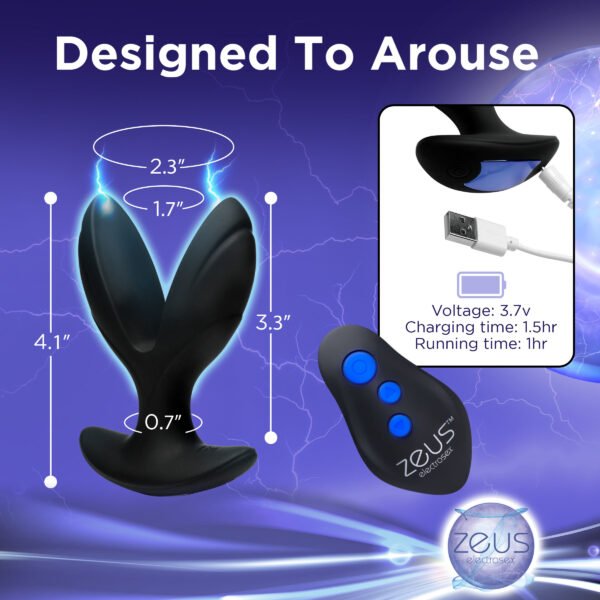 64x Electro-spread Vibrating And Estim Silicone Butt Plug - Image 8