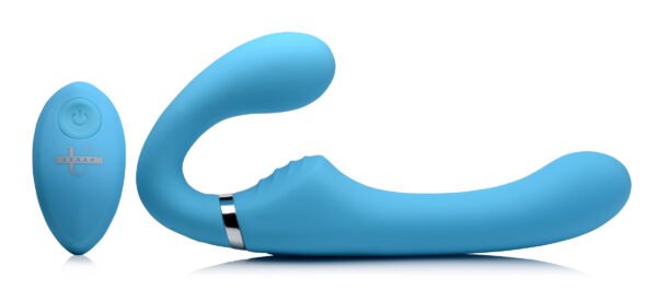 10x Vibrating Silicone Strapless Strap-on - Image 3