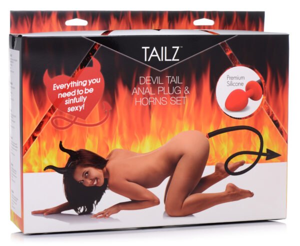 Devil Tail Anal Plug And Horns Set - Image 7