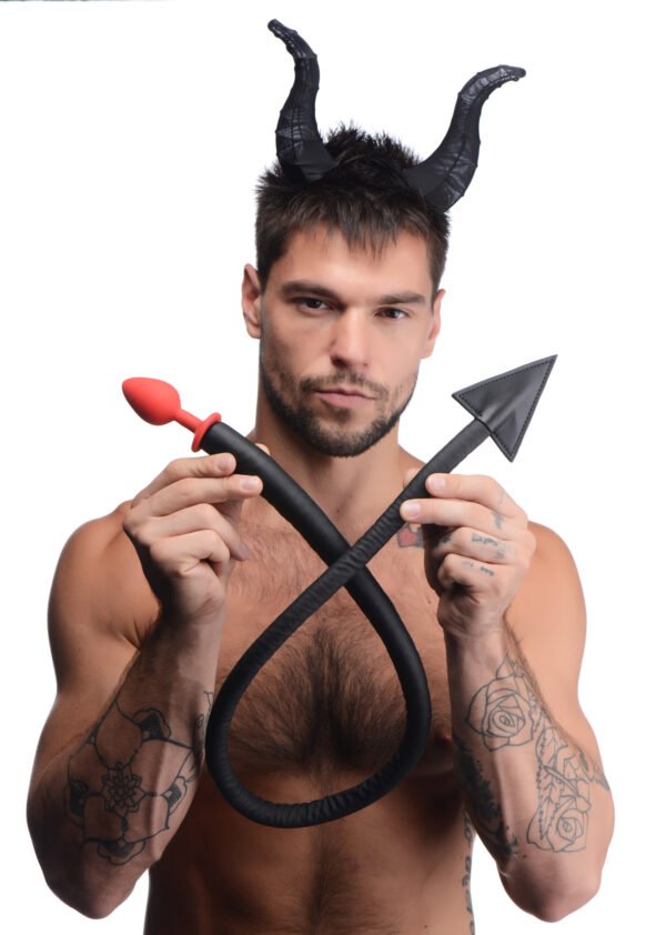 Devil Tail Anal Plug And Horns Set - Image 3