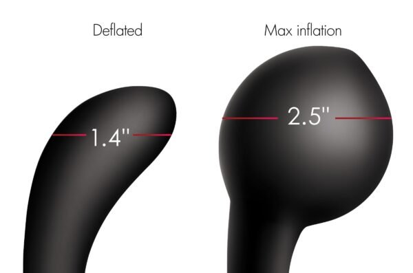 10x Inflatable And Vibrating Silicone Prostate Plug - Image 3