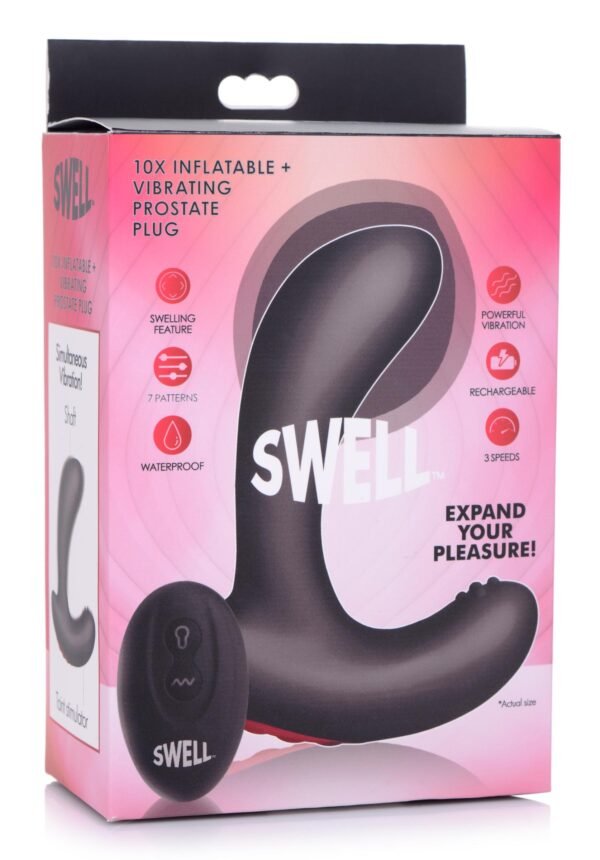 10x Inflatable And Vibrating Silicone Prostate Plug - Image 9