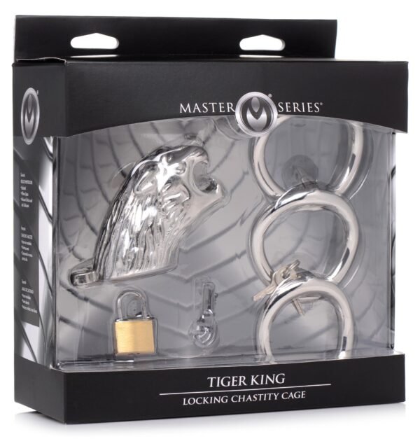 Tiger King Locking Chastity Cage - Image 4