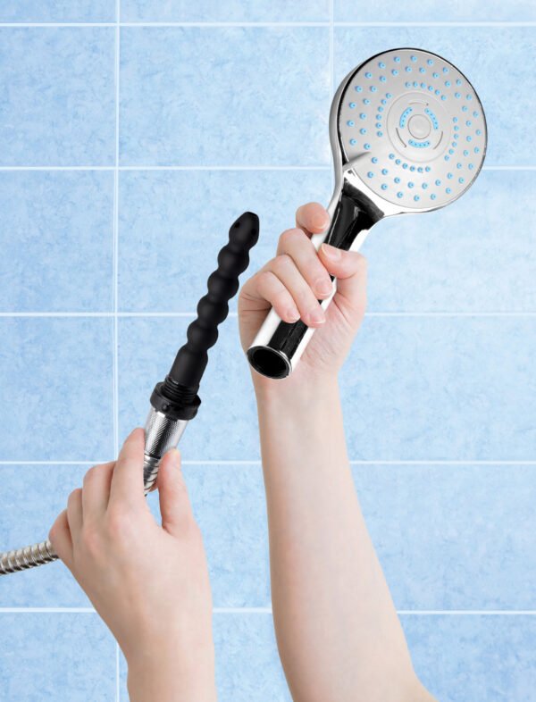 Discreet Silicone Shower Enema Set - Image 3