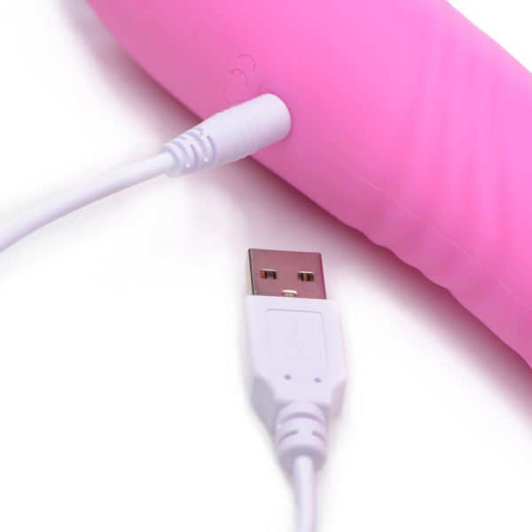 10x Versa-thrust Vibrating And Thrusting Silicone Rabbit With 3 Attachments - Image 8