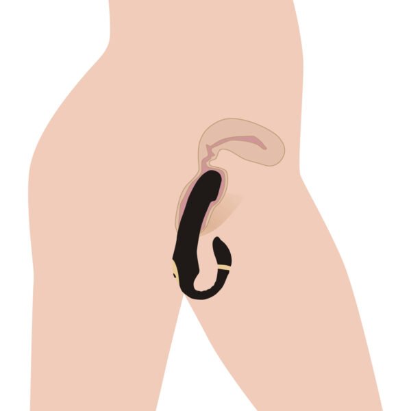 10x Pleasure Pose Come Hither Silicone Vibrator With Poseable Clit Stimulator - Image 2