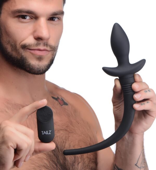 Remote Control Wagging And Vibrating Puppy Tail Anal Plug - Image 4