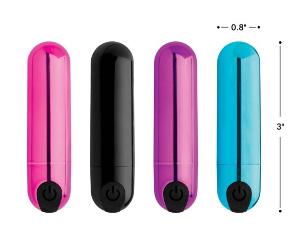 10x Rechargeable Vibrating Metallic Bullet - Image 7