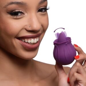 Bloomgasm Wild Violet 10x Silicone Clit Licking Stimulator