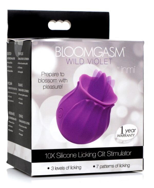Bloomgasm Wild Violet 10x Silicone Clit Licking Stimulator - Image 8