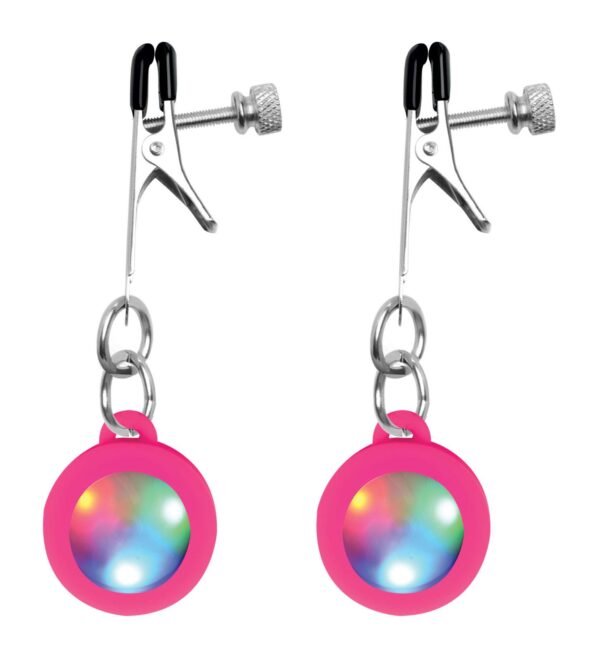 Silicone Light Up Nipple Clamps - Image 2