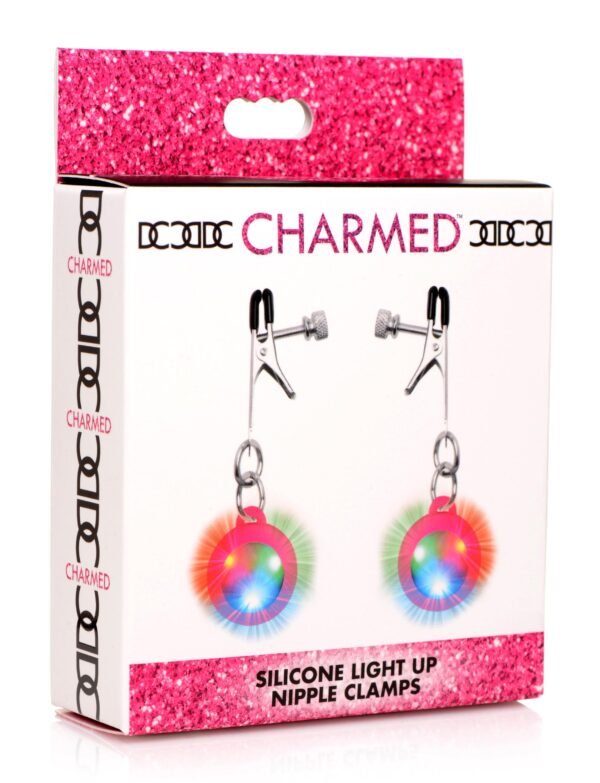 Silicone Light Up Nipple Clamps - Image 3