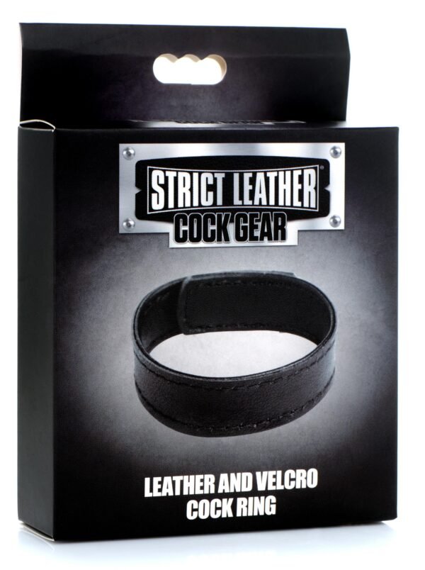 Leather And Velcro Cock Ring - Image 2