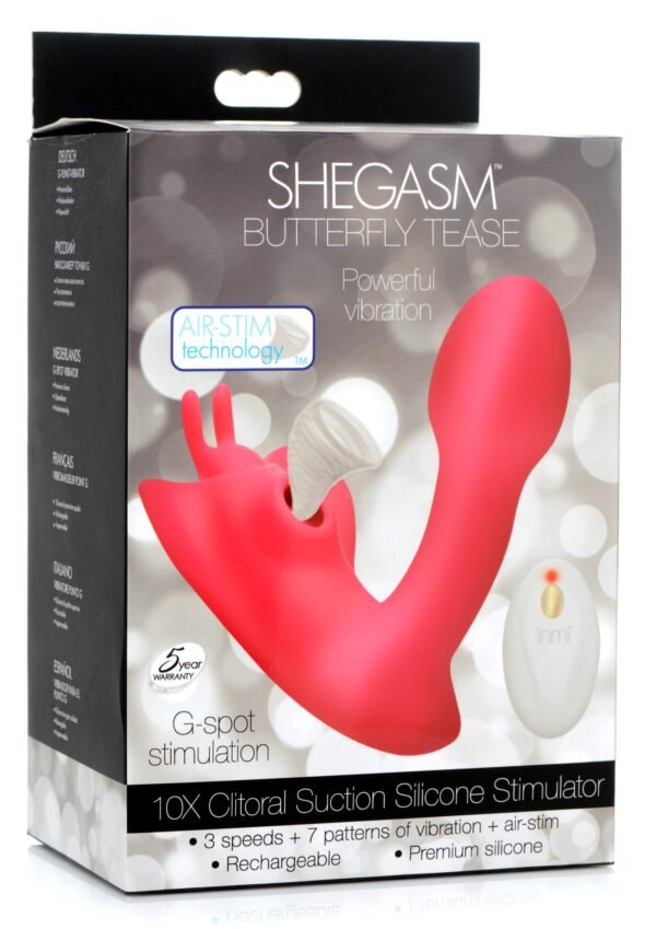 Butterfly Tease 10x Clitoral Suction Silicone Stimulator - Image 9