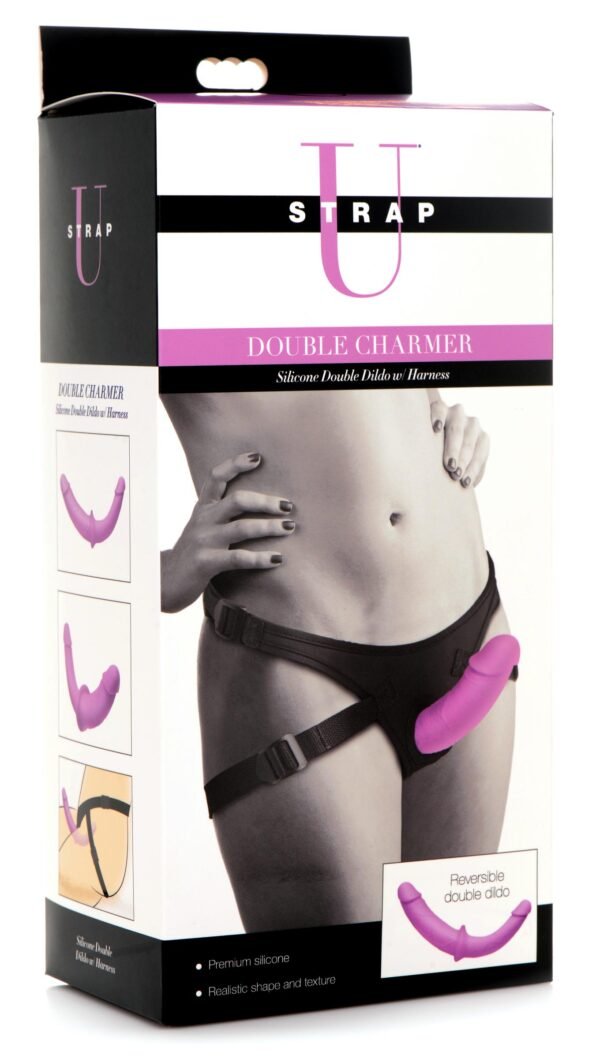Silicone Double Dildo With Harness - Image 8