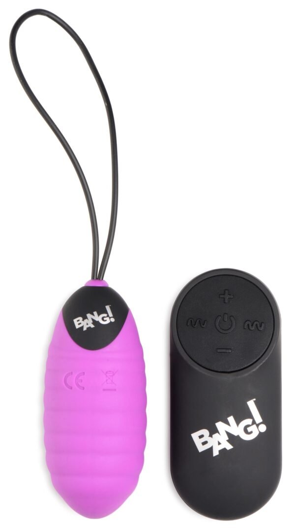28x Ribbed Silicone Vibrating Egg With Remote Control - Image 2