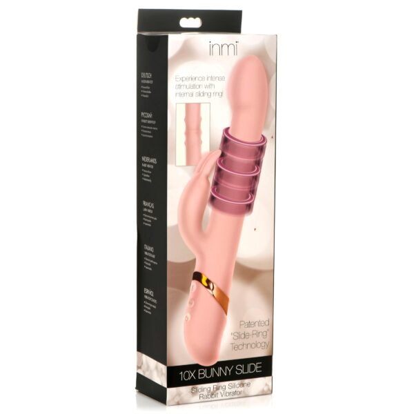 10x Bunny Slide Ring Silicone Vibrator - Image 7
