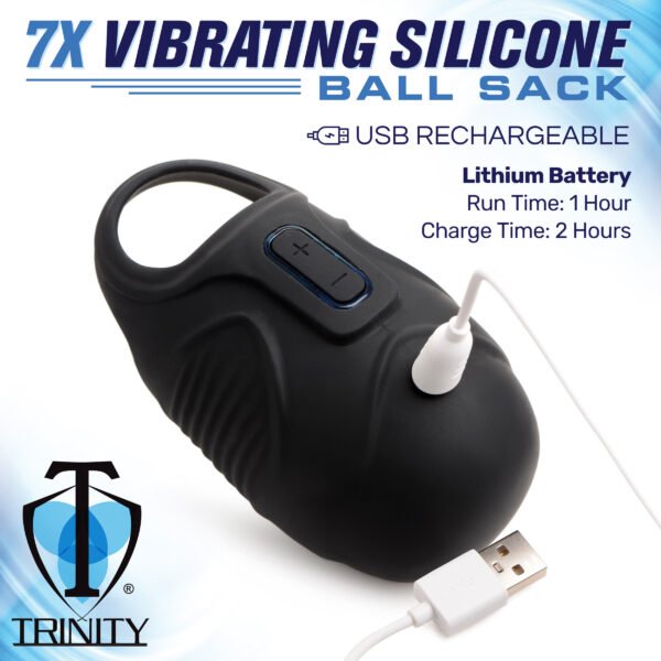7x Vibrating Silicone Ball Sack - Image 5