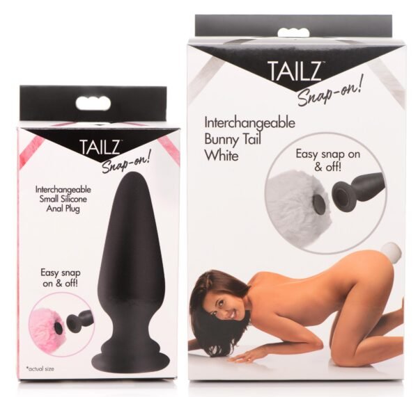 Small Anal Plug With Interchangeable Bunny Tail - Image 9