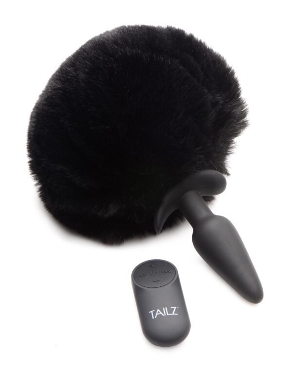 Small Vibrating Anal Plug With Interchangeable Bunny Tail - Image 4