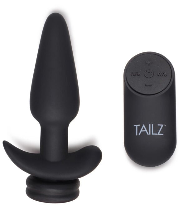 Small Vibrating Anal Plug With Interchangeable Fox Tail - Image 5