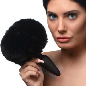 Large Vibrating Anal Plug With Interchangeable Bunny Tail