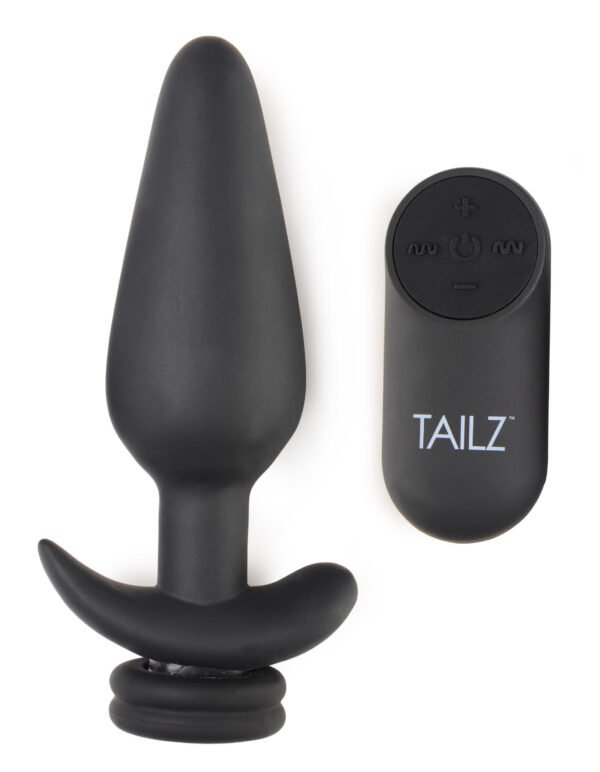 Large Vibrating Anal Plug With Interchangeable Fox Tail - Image 4