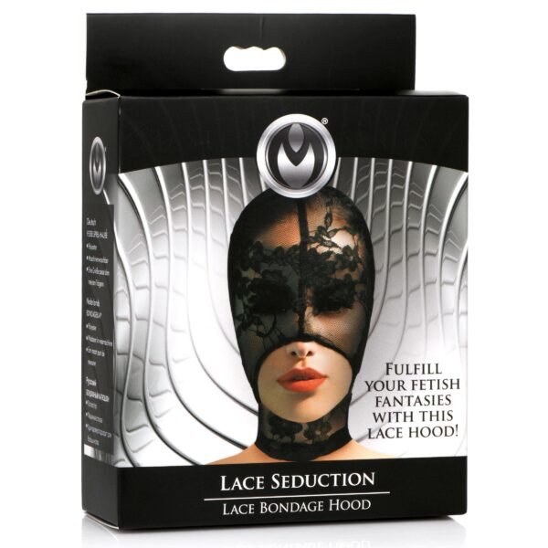 Lace Seduction Bondage Hood - Image 3