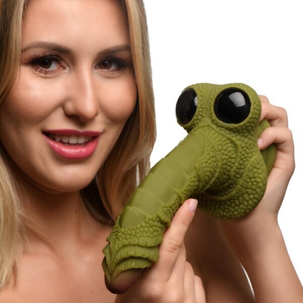 Swamp Monster Green Scaly Silicone Dildo - Image 5