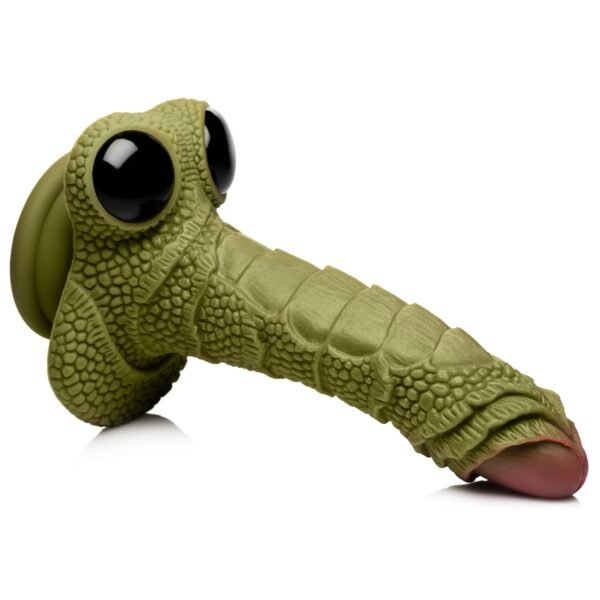 Swamp Monster Green Scaly Silicone Dildo - Image 7